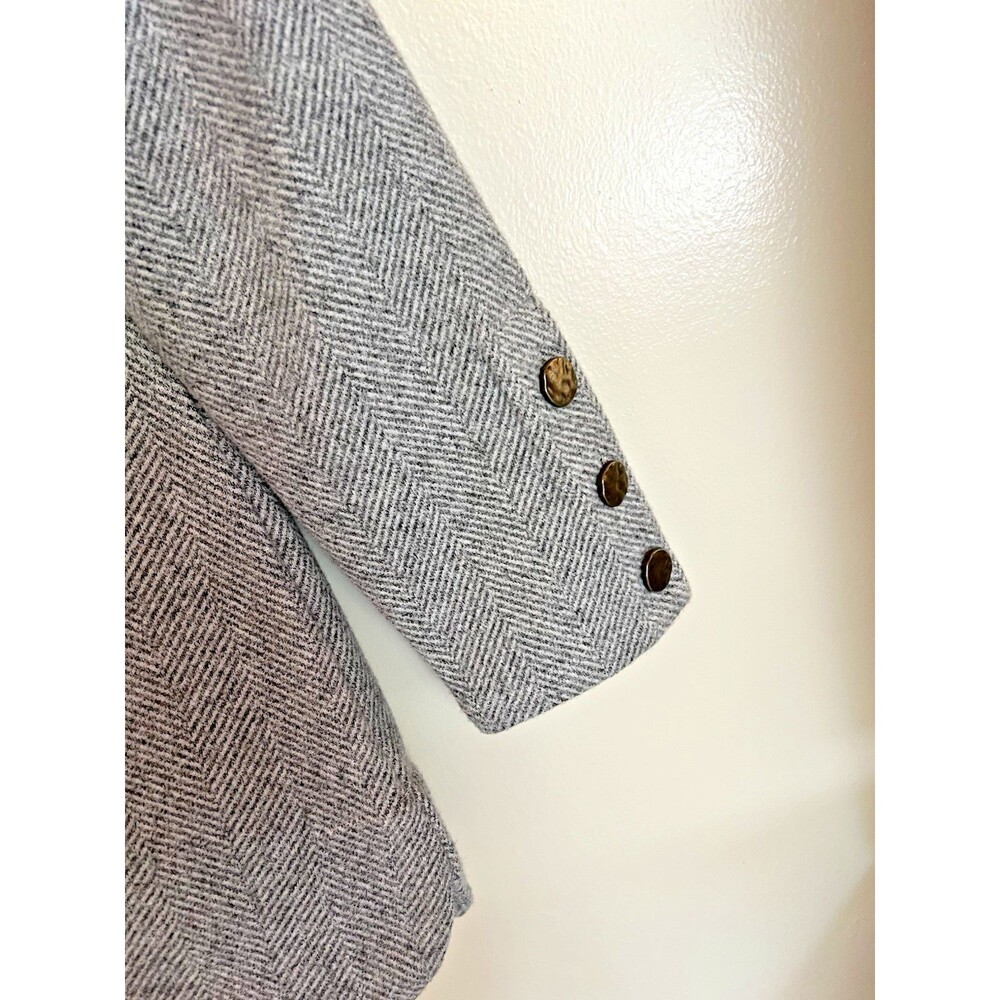 Soft Surroundings Size M Mock Neck Brooke Tunic Black White Herringbone Soft NWT - Picture 5 of 7
